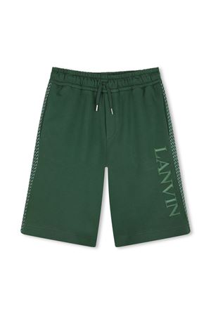 shorts in cotone verde LANVIN KIDS | N30229722